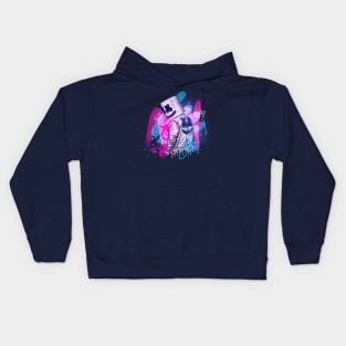 Marshmello Graffiti neon party Kids Hoodie